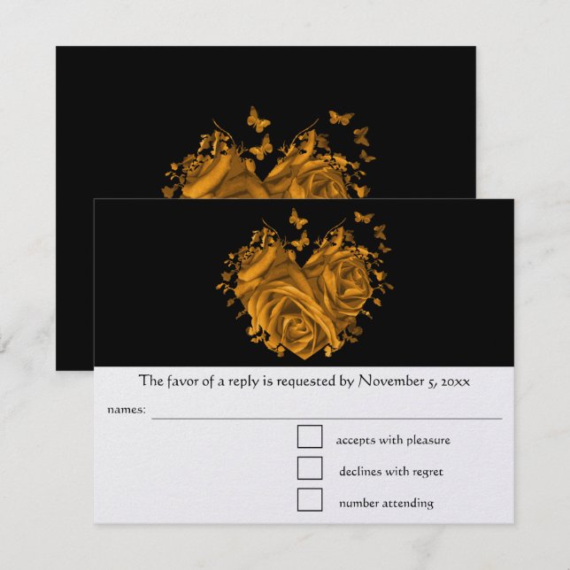 RSVP Cards-Require the 5 x 7 size Inivitations Card (Front/Back)
