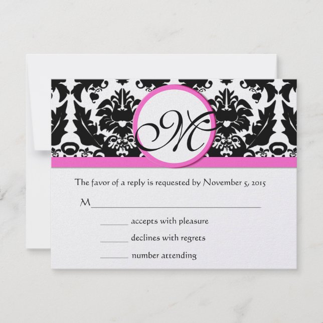 RSVP Cards-Require the 5 x 7 size Inivitations Card (Front)