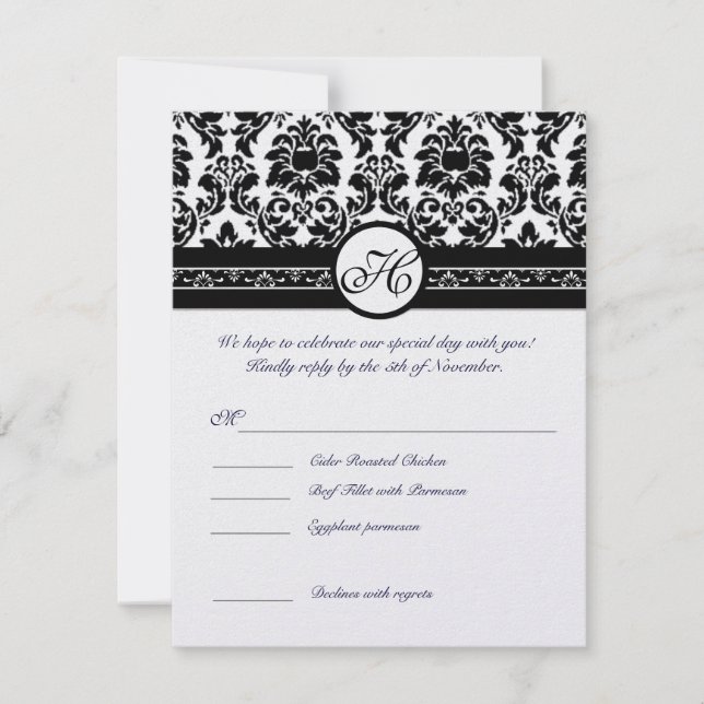 RSVP Cards-Require the 5 x 7 size Inivitations Invitation (Front)
