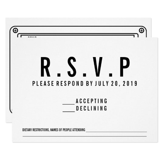 RSVP Cassette Song Request Invite | Zazzle.com