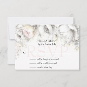 RSVP Classic Modern Ivory and Blush Floral