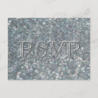 RSVP | Crushed Pearls Invitation Postcard