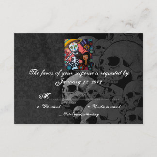 RSVP Day of the Dead Wedding Cards