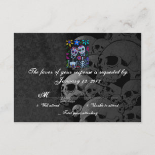 RSVP Day of the Dead Wedding Cards