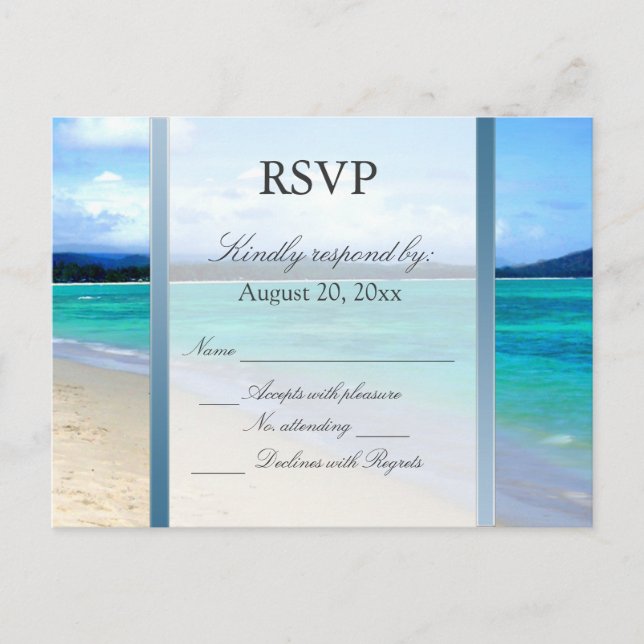 RSVP Destination Wedding Postcard (Front)