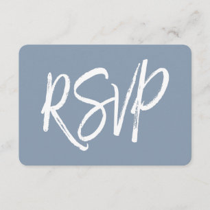 RSVP - Dusty Blue Wedding Response Card
