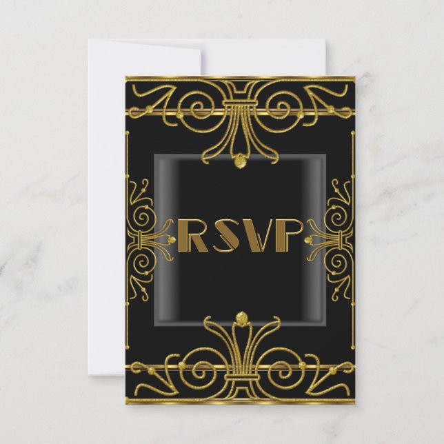 RSVP Elegant Black Gold Art Deco 2 (Front)