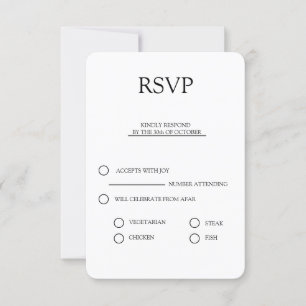 rsvp elegant wedding invitation bundle simple