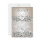 RSVP Elegant Wedding Silver Cream Diamond Heart