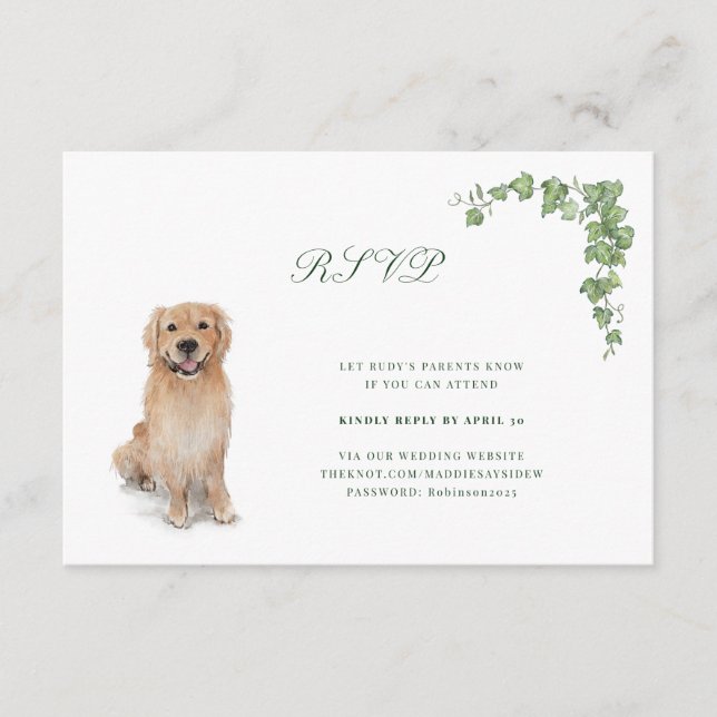 RSVP ENCLOSURE CARD (Front)