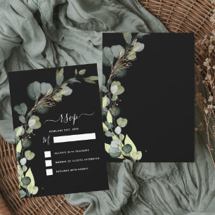 RSVP Eucalyptus Greenery Succulent Elegant Invitation