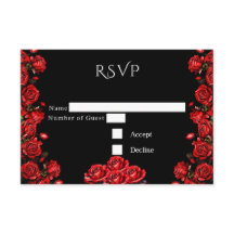 RSVP Fairytale Red Roses Wedding