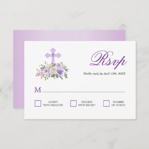 RSVP Floral Lavender First Holy Communion