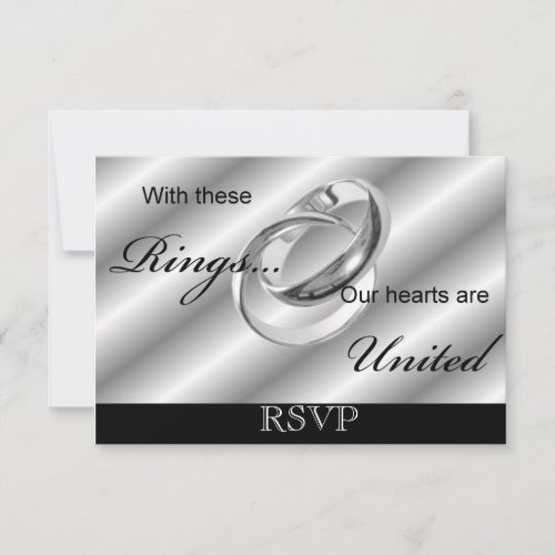 RSVP Gay Wedding invitation Announcement