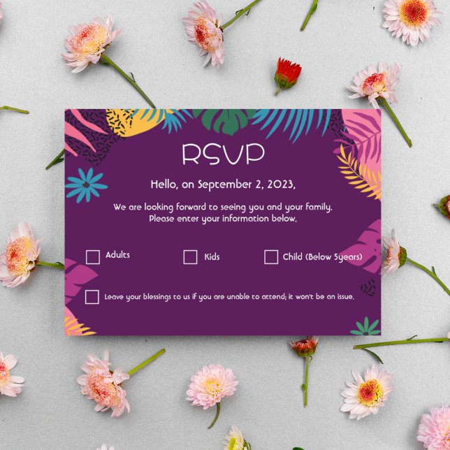 RSVP Guest Note Card (Creator Uploaded)