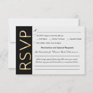 RSVP Guests Choice Card