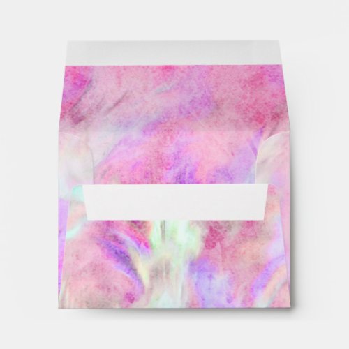 RSVP Hot Pink and Purple Tie Dye Design Envelope