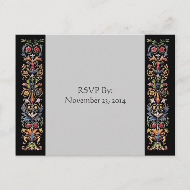 RSVP Illuminated Art Gray Custom Postcards (Front)