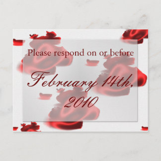 RSVP INVITATION POSTCARD