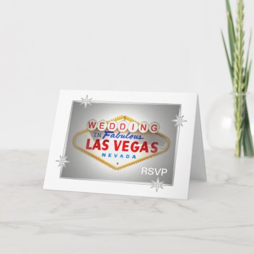 RSVP Las Vegas Wedding Card