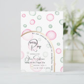 RSVP | Lively Fun Pink and Green Bubbles (Standing Front)