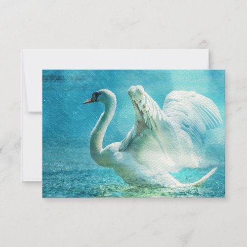 RSVP Magical Swan During a Summer Shower