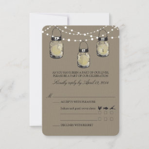RSVP Mason Jar Wedding
