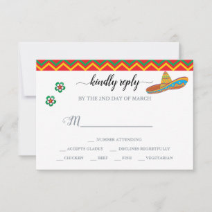 RSVP Mexican Fiesta Reply Card
