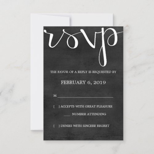 RSVP | Mod Pen Chalkboard