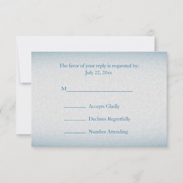 RSVP Modern Blue Watercolor Splash (Front)
