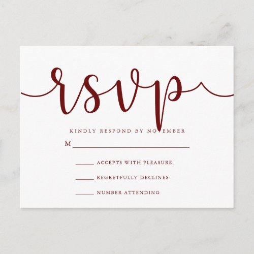 RSVP Post Card