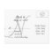 RSVP Postcard Wedding Monogram Names