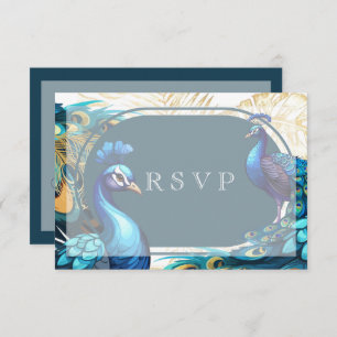 Rsvp Premium Peacocks Feathers Wedding 
