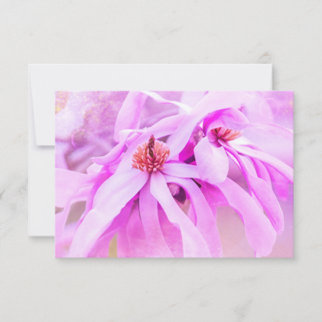 RSVP Pretty Pink Flower Blossoms Card (Front)