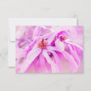 RSVP Pretty Pink Flower Blossoms Card