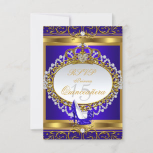RSVP Princess Quinceanera Elite Royal Blue Shoe