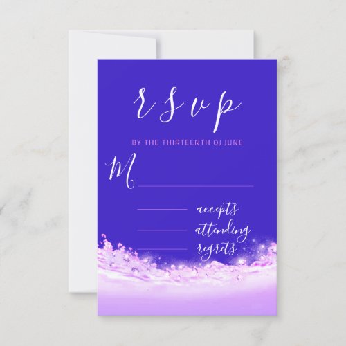 RSVP Purple Ocean Cobalt Pink Bridal Sweet 16th