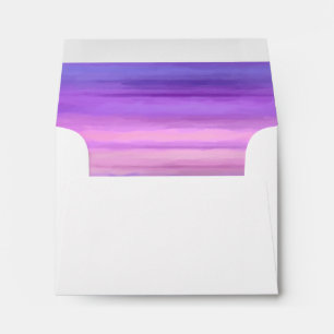 RSVP Purple Pink Stripes Envelope