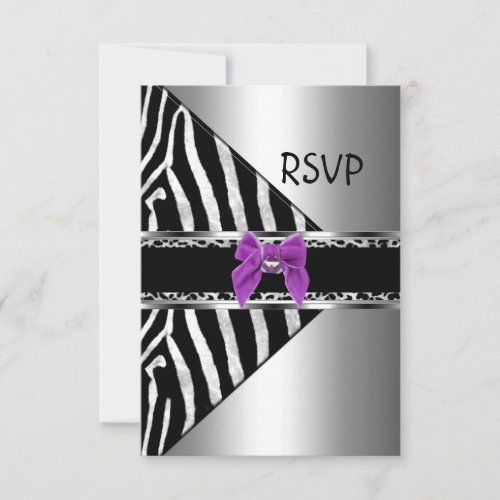 RSVP Purple Silver Black Zebra Leopard