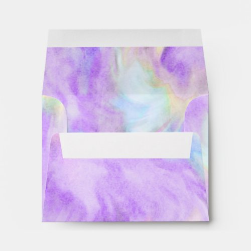 RSVP Purple Tie Dye Design Envelope