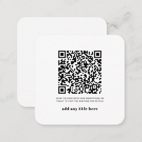 RSVP QR Code Modern Modern Any Occasion Note Card