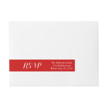 RSVP Red or any Custom Color