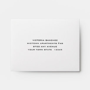 RSVP Reply Response Self-Addressed Envelope