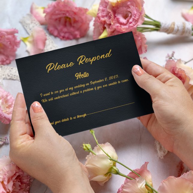 RSVP Respond Note Card (Creator Uploaded)