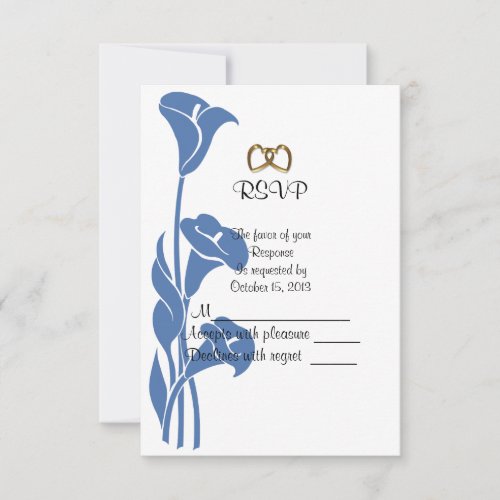 RSVP response calla lily