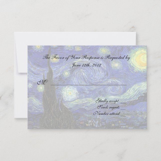 RSVP response card (Front)