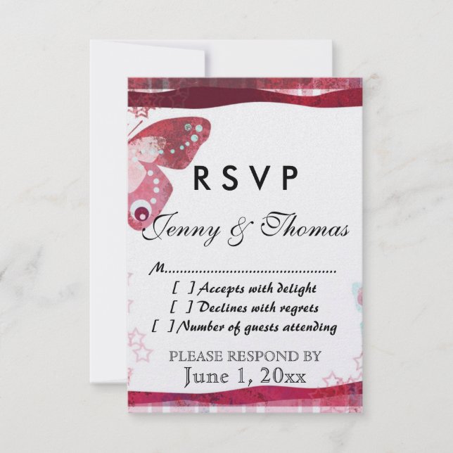 RSVP  Response Card (Front)
