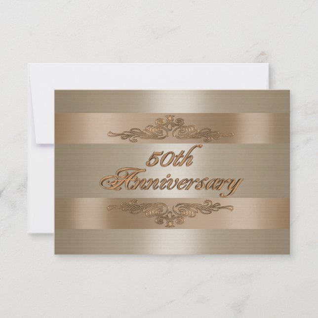 RSVP response card 50th anniversary (Front)