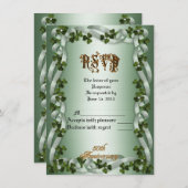 RSVP response card 50th anniversary vow renewal Ir (Front/Back)