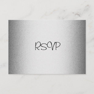 RSVP Response Card All Events Elegant Silver